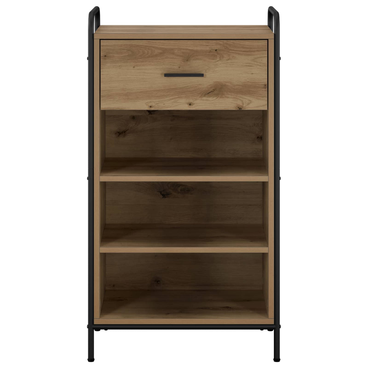 Cipőszekrény 51 x 36,5 x 93 cm Szerelt Fa Kézműves Tölgy 4