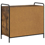 Cipőszekrény 85 x 39,5 x 75 cm Szerelt Fa Füstös Tölgy 5