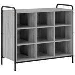 Cipőszekrény 85 x 39,5 x 75 cm Szerelt Fa Szürke Sonoma 2