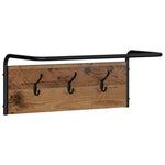Kabáthorog Falra szerelhető Antik Fa 60 x 30 x 25 cm Szerelt Fa 2