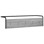Kabáthorog Szürke Sonoma 100 x 30 x 25 cm Szerelt Fa 4