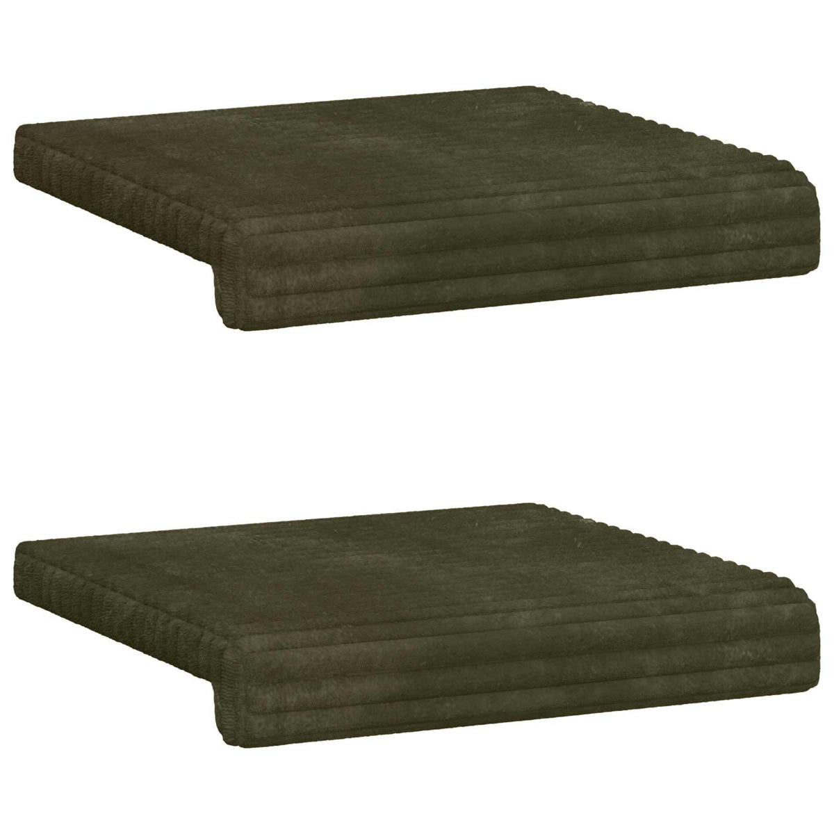 Padpárna 2 db Plüss kordbársony Zöld Méret: 35 cm mély 6