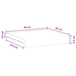Padpárna 2 db Plüss kordbársony Tópszínű Méret: 35 cm mély 11