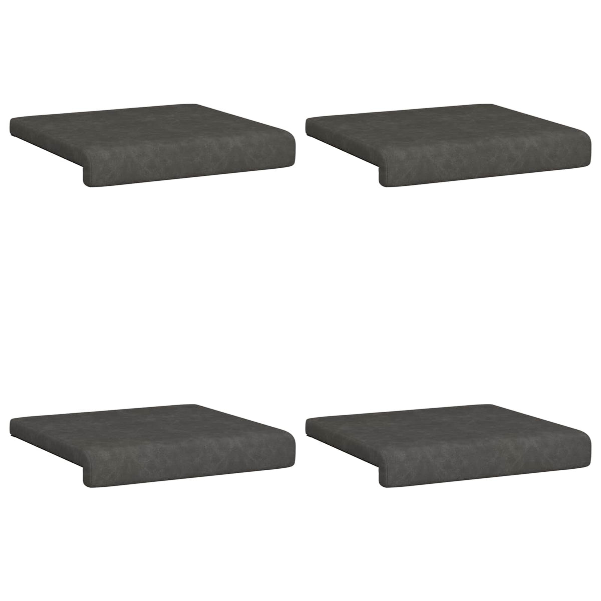 Padpárna 4 db Műbőr Fekete Méret: 35 cm mély 6
