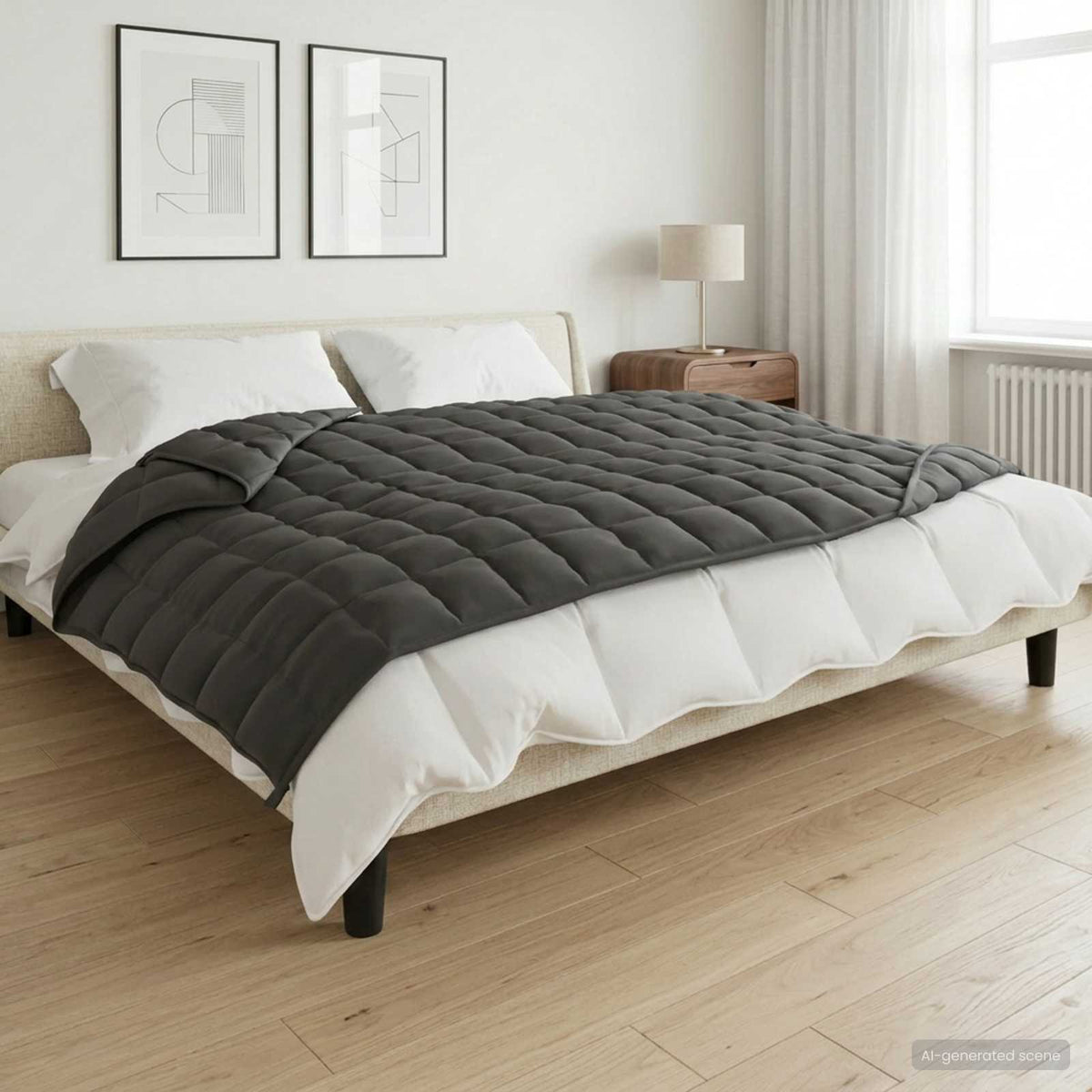 Súlyozott takaró Antracitszürke 155 x 220 cm 7 kg