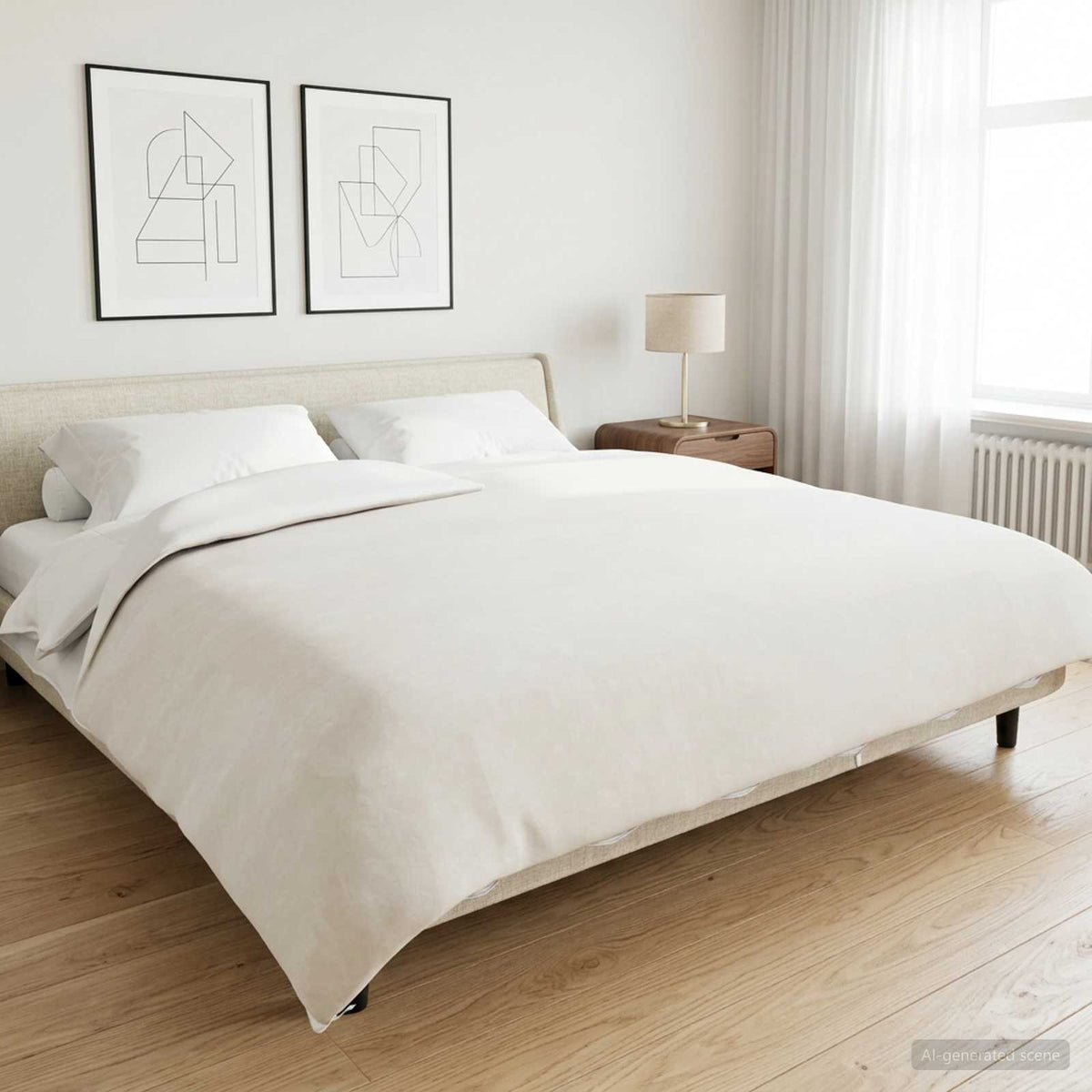 Súlyozott takaró Fehér 200 x 200 cm 13 kg 100% Pamut 205T