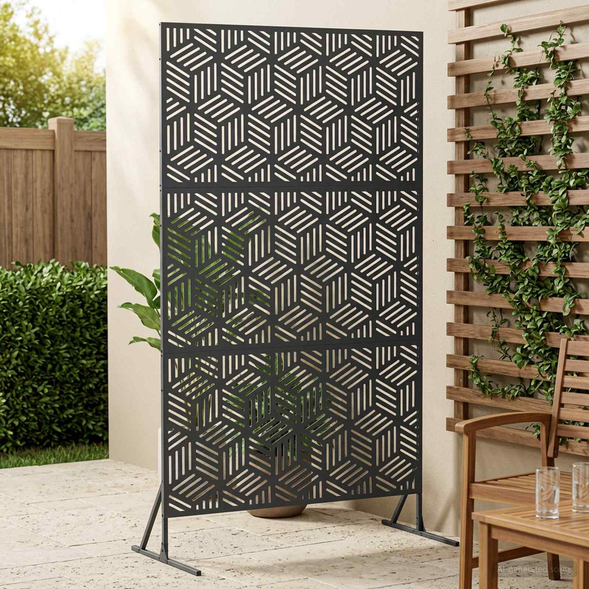 Magánszféra Képernyő 100 x 50 x 180 cm Acél Antracitszürke