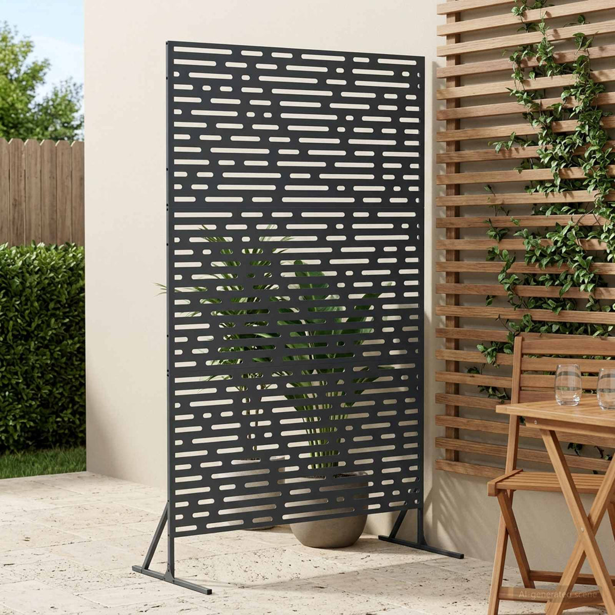 Magánszféra Képernyő 100 x 50 x 180 cm Acél Antracitszürke