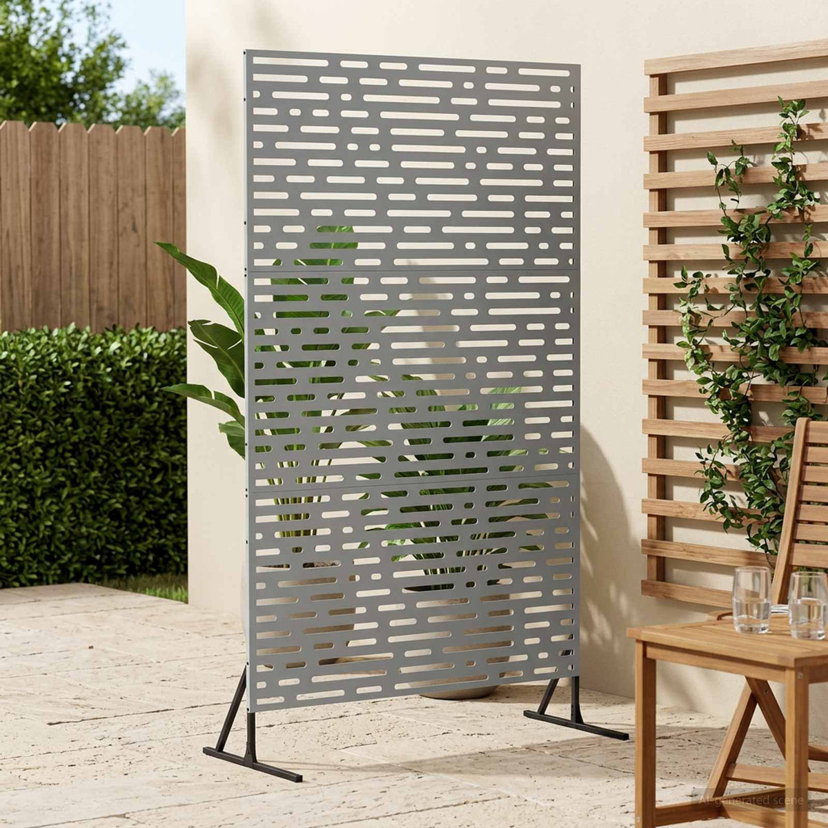 Magánszféra Képernyő 100 x 50 x 180 cm Horganyzott Acél Ezüst