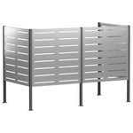 Kukásláda képernyő 167 x 85 x 113 cm Horganyzott Acél Ezüst 5