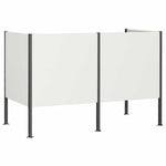 Kukásláda képernyő 167 x 85 x 113 cm Acél Fehér 5