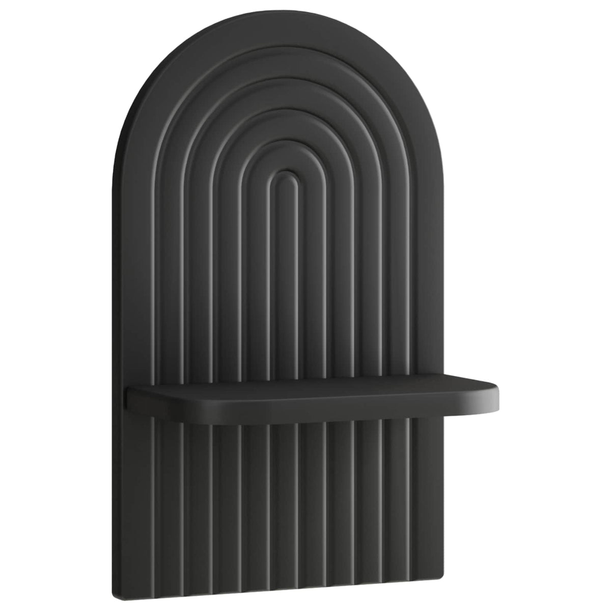 Falpolc 2 db Fekete 23 x 13.5 x 37.5 cm Szerelt Fa 3