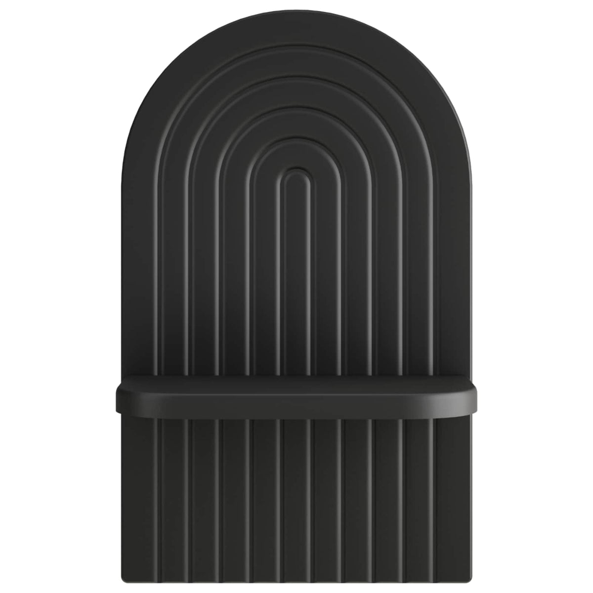 Falpolc 2 db Fekete 23 x 13.5 x 37.5 cm Szerelt Fa 4
