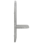 Falpolc 2 db Betonszürke 23 x 13.5 x 37.5 cm Szerelt Fa 5