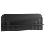 Falpolc 2 db Fekete 102 x 13.5 x 37.5 cm Szerelt Fa 3