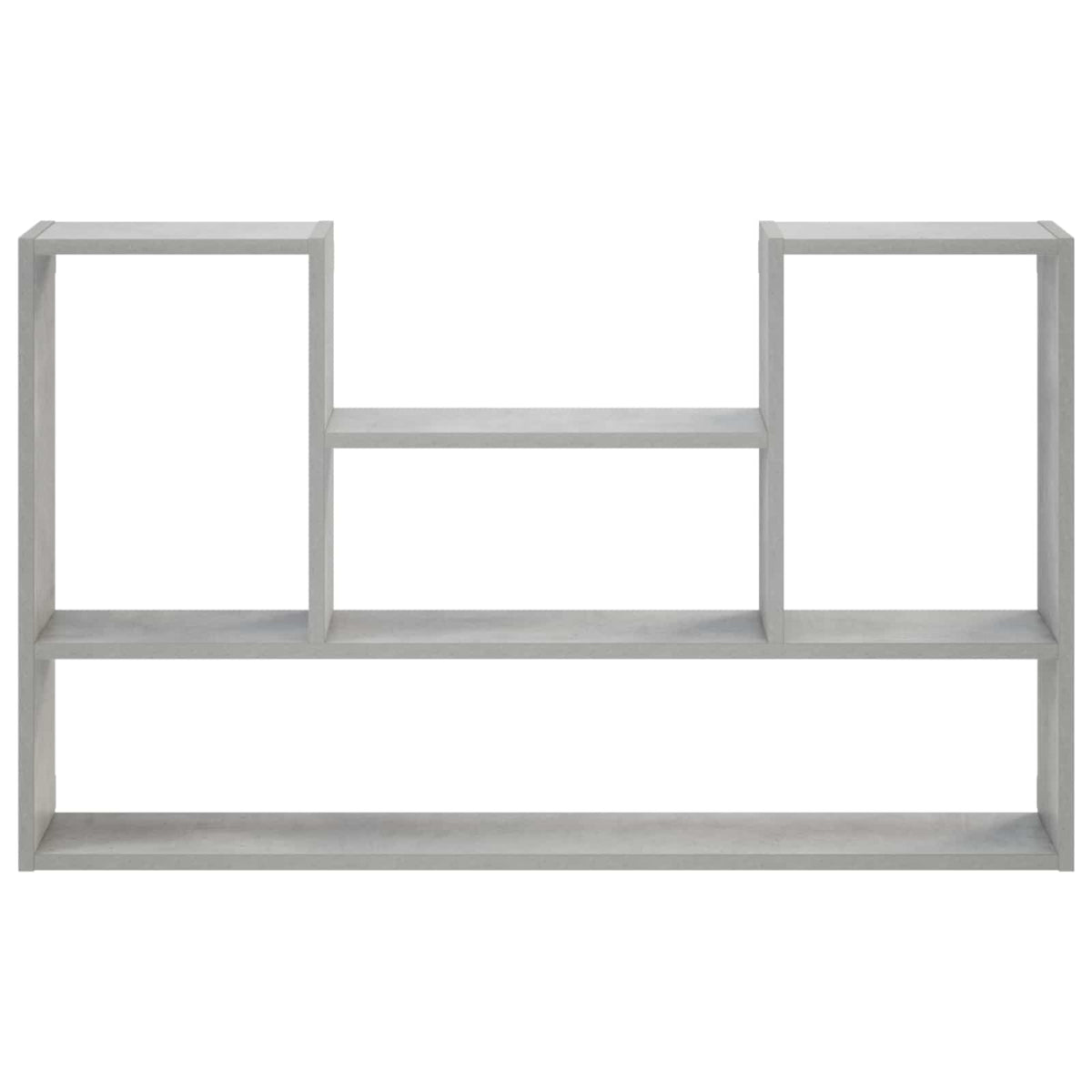 Falpolc Betonszürke 100 x 17 x 60 cm Szerelt Fa 2