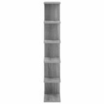 Falpolc Szürke Sonoma 70 x 17 x 101 cm Szerelt Fa 3