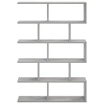 Falpolc Betonszürke 70 x 17 x 101 cm Szerelt Fa 2