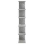 Falpolc Betonszürke 70 x 17 x 101 cm Szerelt Fa 3