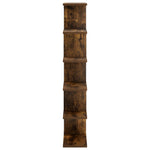 Falpolc Füstös Tölgy 70 x 17 x 101 cm Szerelt Fa 3
