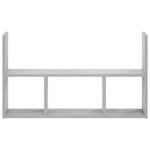 Falpolc Betonszürke 78.5 x 17 x 45 cm Szerelt Fa 3