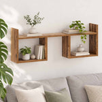 Falpolc Antik Fa 90 x 17 x 32 cm Szerelt Fa