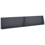 Támfal 2 db 100 x 12 x 50 cm Acél Antracitszürke