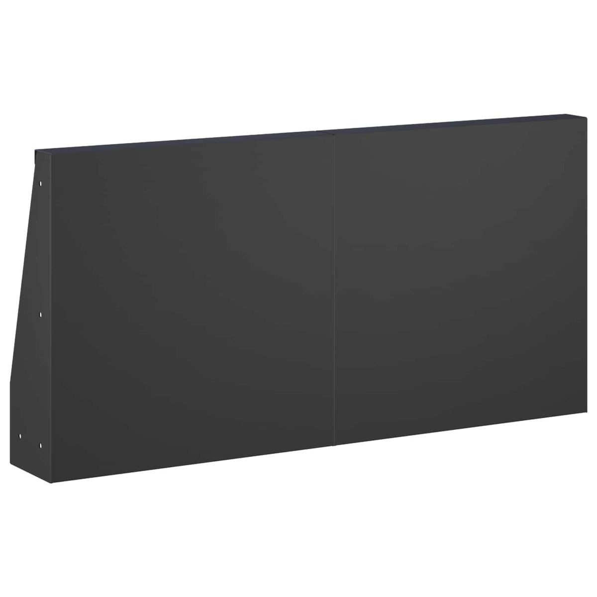 Támfal 2 db 40 x 12 x 30 cm Acél Fekete 5