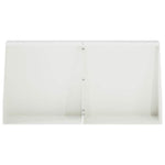 Támfal 2 db 40 x 12 x 30 cm Acél Fehér 3