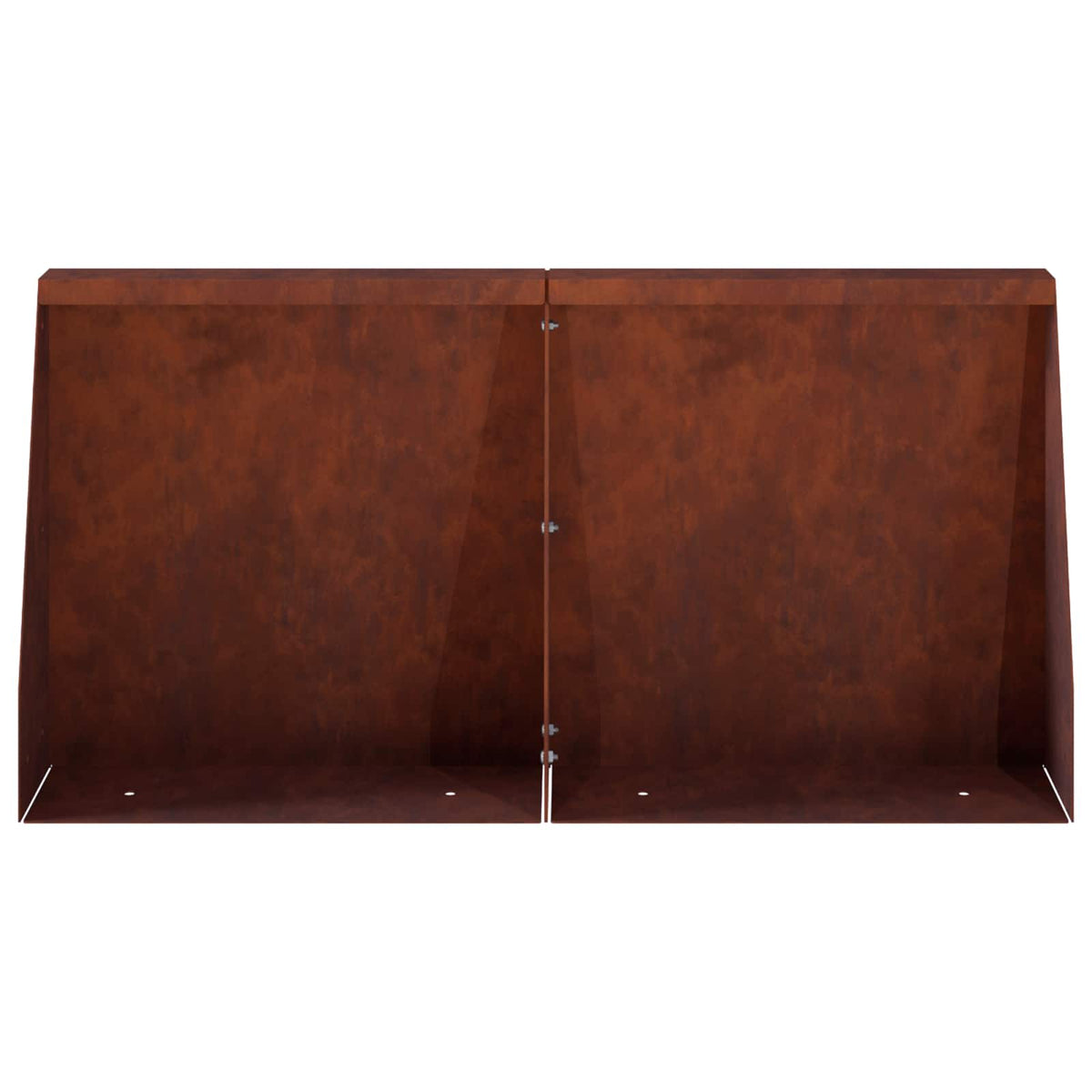 Támfal 2 db 40 x 12 x 40 cm Időjárásálló Acél Rozsdás 4