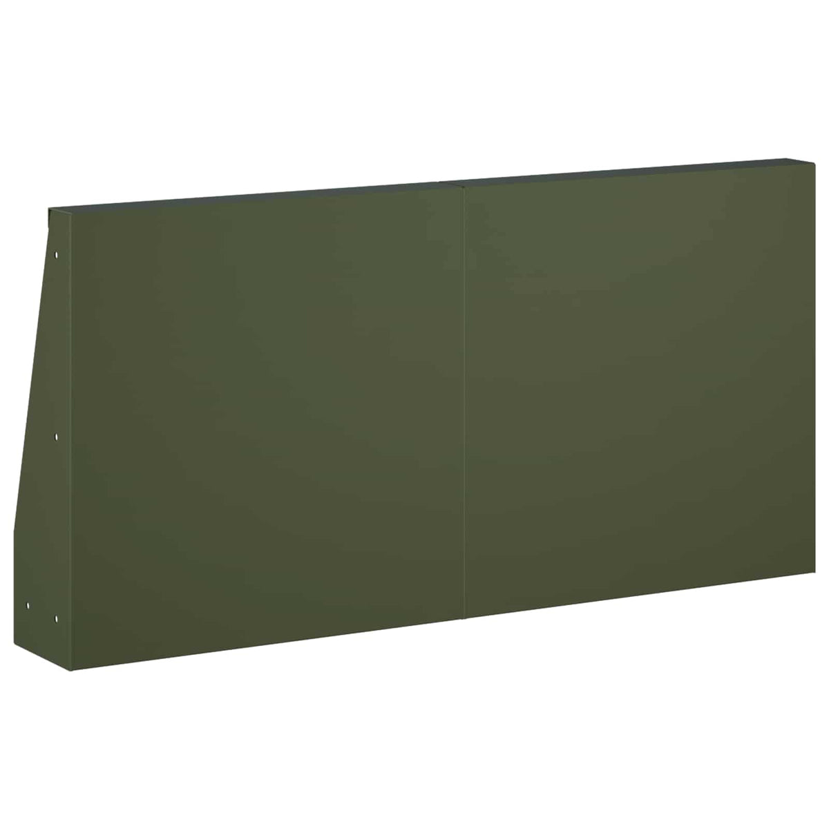 Támfal 2 db 40 x 12 x 50 cm Acél Olajzöld 5