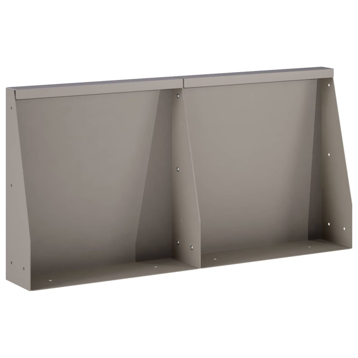 Támfal 2 db 40 x 12 x 50 cm Időjárásálló Acél Rozsdás 3