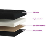 Összecsukható tárolópad Fekete 180 kg 80 L 77 x 38 x 38 cm 8
