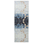 Szőnyeg futó LESAKA Ezüst 80 x 350 cm Gyémánt bársony 2