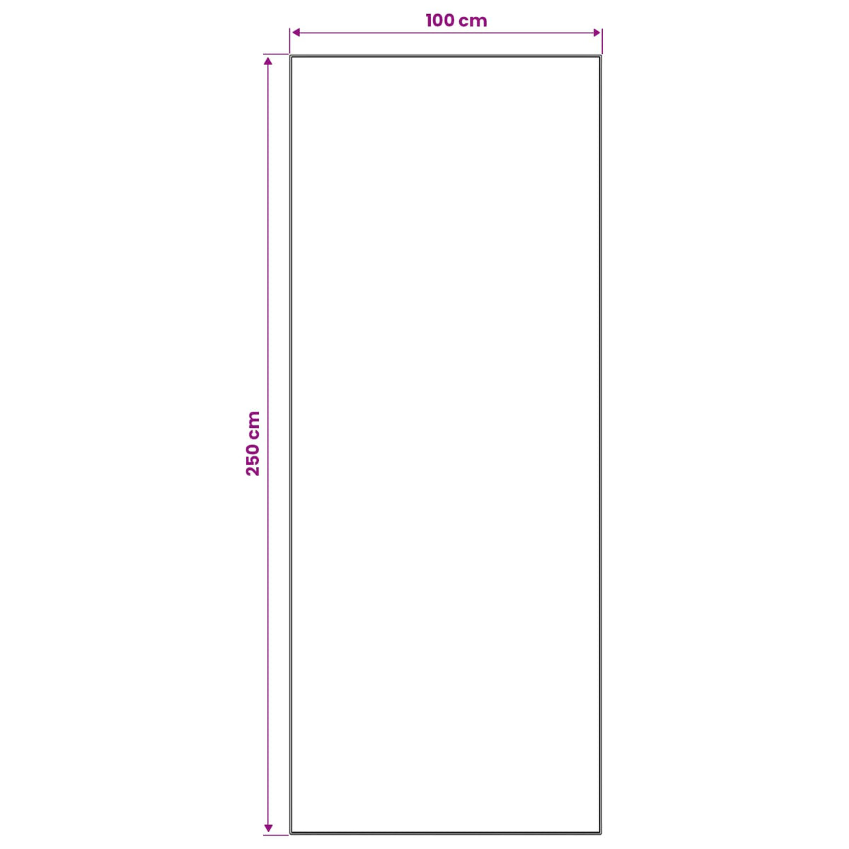Szőnyeg futó LESAKA színes 100 x 250 cm Gyémánt bársony 4