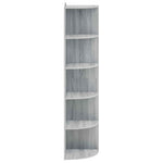 Sarokpolc 5 szintes 41,5 x 41,5 x 178 cm Szerelt Fa 3