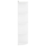 Sarokpolc 4 szintes 41,5 x 41,5 x 143 cm Szerelt Fa Fehér 3