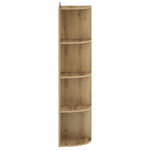 Sarokpolc 4 szintes 41,5 x 41,5 x 143 cm Szerelt Fa 3