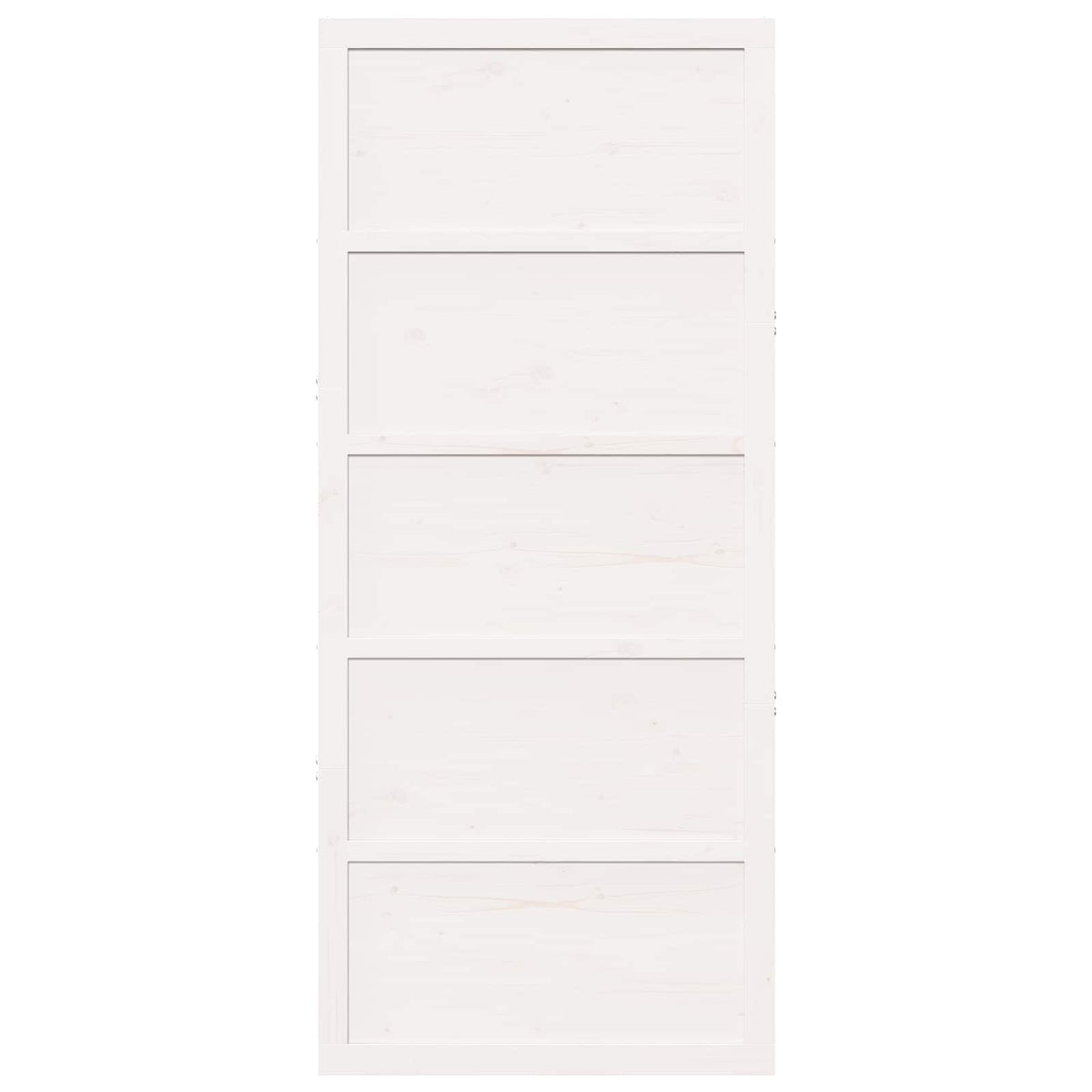 Istállóajtó Fehér 80 x 2,5 x 208 cm Tömör Fenyőfa 4