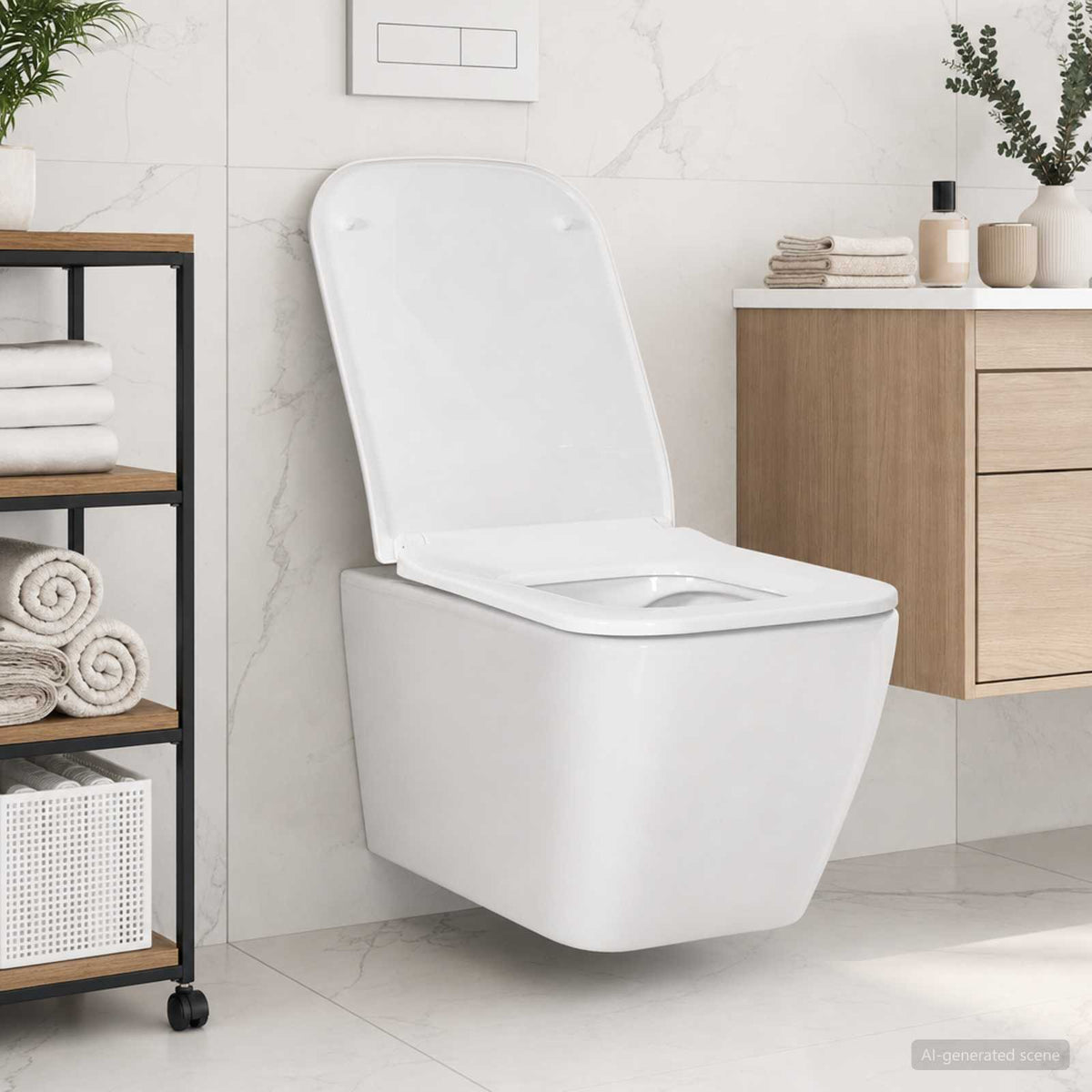 Fali WC Kerámia Fehér
