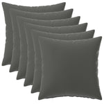 Párna 6 db HEERLEN Antracitszürke 30 x 30 cm Poliészter 2