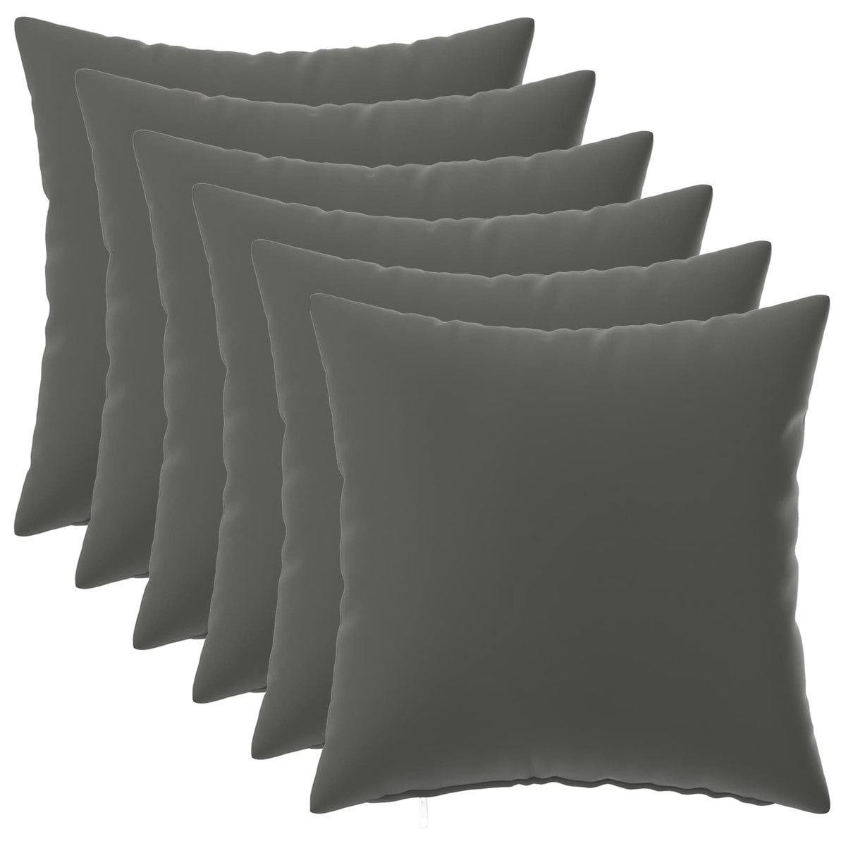 Párna 6 db HEERLEN Antracitszürke 30 x 30 cm Poliészter 2
