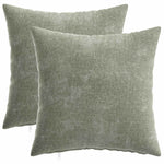 Párna 2 db HEERLEN Zöld 50 x 50 cm Chenille Szövet 2