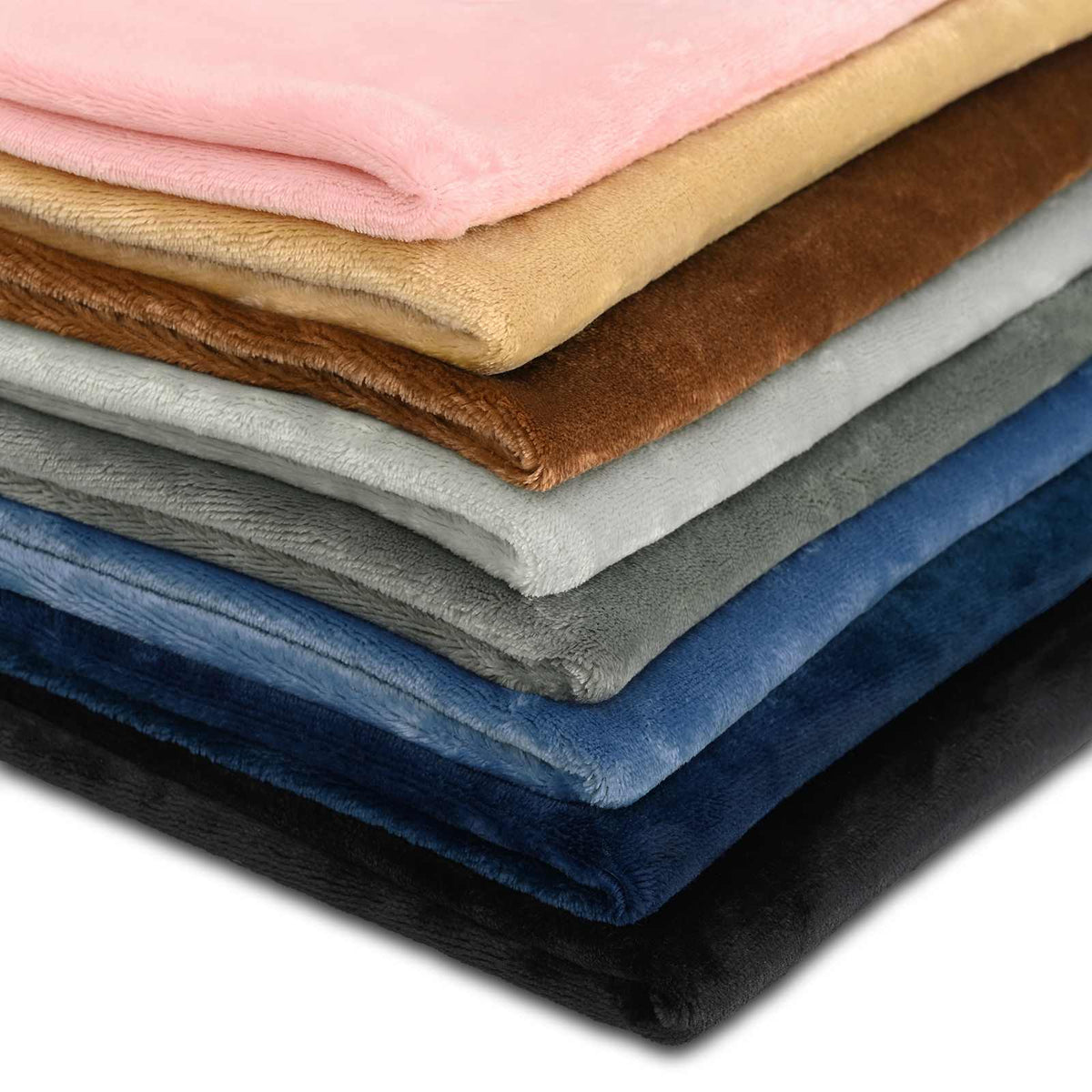 Takaró Párna 6 db HEERLEN Világos Barna 50 x 50 cm Flanell 8