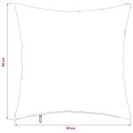 Takaró Párna 6 db HEERLEN Világos Barna 50 x 50 cm Flanell 13