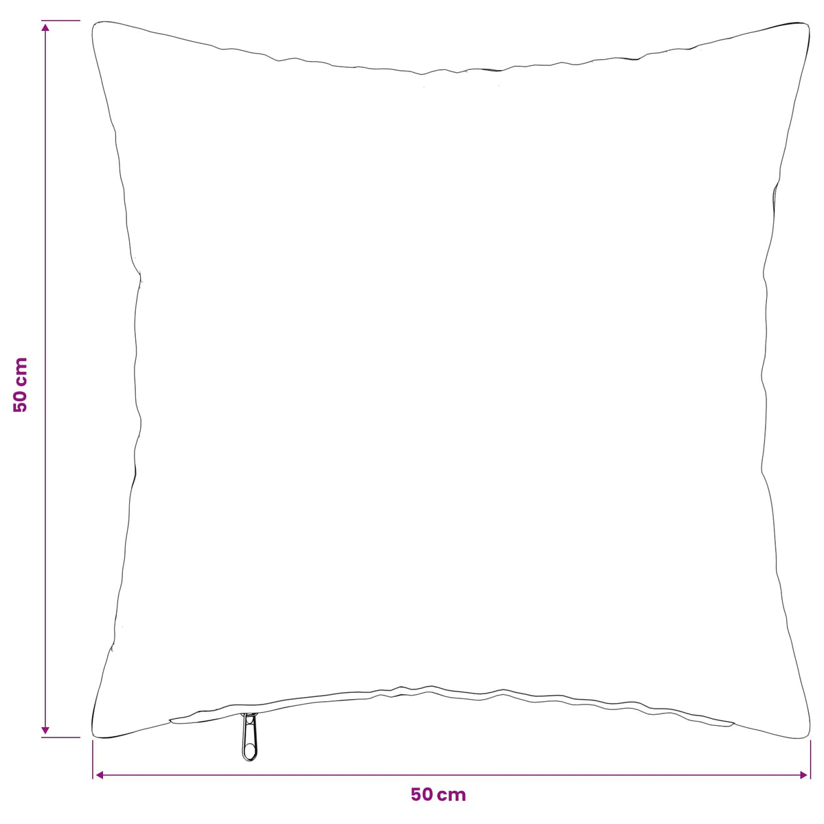 Takaró Párna 6 db HEERLEN Világos Barna 50 x 50 cm Flanell 13