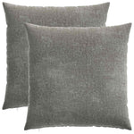 Párna 2 db HEERLEN Sötétszürke 55 x 55 cm Chenille Szövet 2