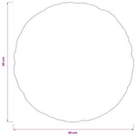 Párna 2 db HEERLEN Türkiz Ø 30 cm Poliészter 15
