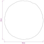 Párna 2 db HEERLEN Rózsaszín Ø 50 cm Poliészter 15