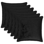 Takaró Párna 6 db HOUTEN Fekete 45 x 45 cm Flanell 2